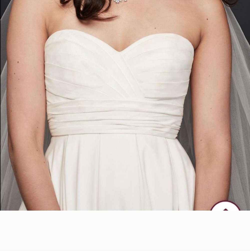 Davids Bridal Wedding Gown WG3707 Strapless Empire